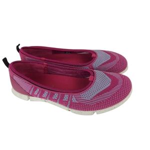 ECCO Intrinsic Karma Flats Ballerina Pink Slip On Comfort Shoes Women's Size 40